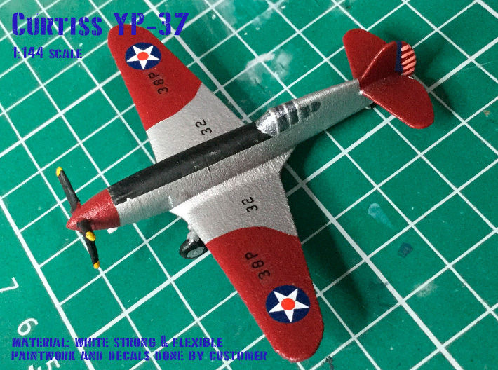 Curtiss YP-37 3d printed