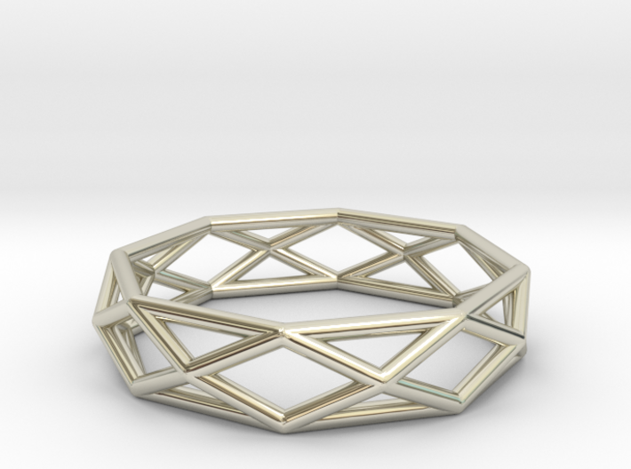 Unique Triangle Ring US 7 3d printed