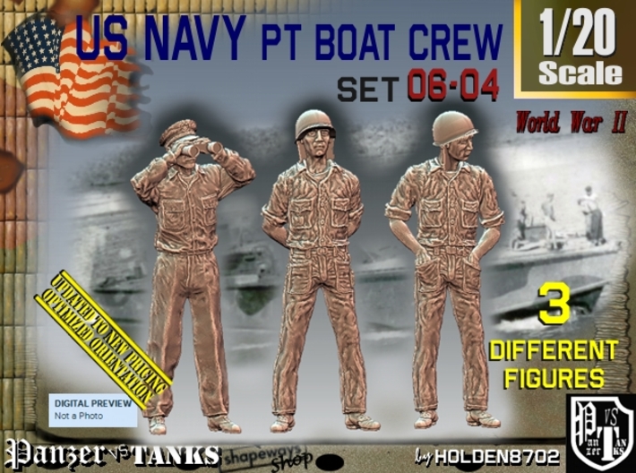 1/20 USN PT Crew Set06-04 3d printed