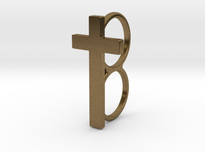 Double Cross Ring 3d printed