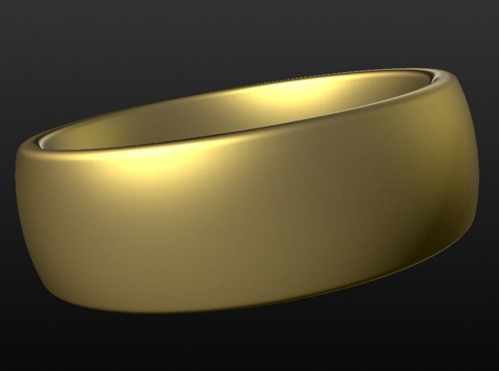 Wedding ring for female 18mm 3d printed 