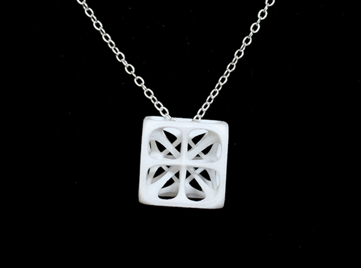 Hexahedron Pendant 3d printed