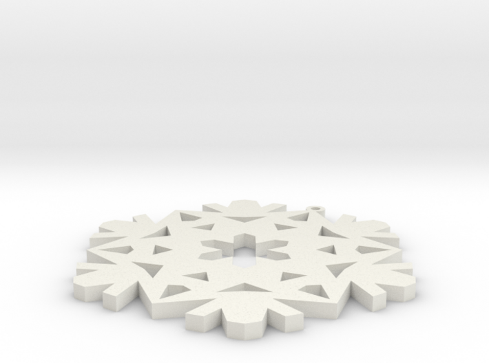Christmas Snowflake Ornament 3d printed