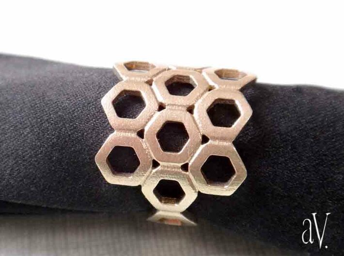 Bee Square 3S Ring 3d printed
