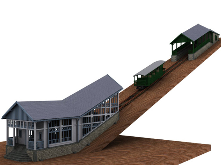 HOfunMD23 - Mont Dore funicular station 3d printed 