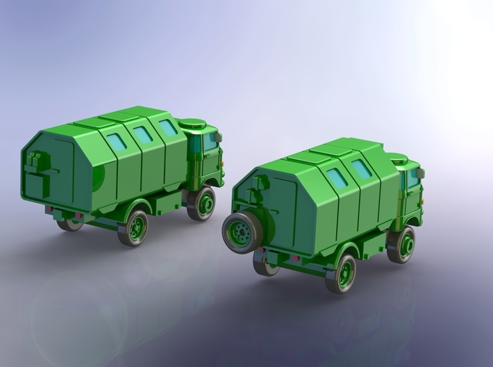 GDR IFA W-50 3to  Truck w. Koffer / Box Body 1/144 3d printed 