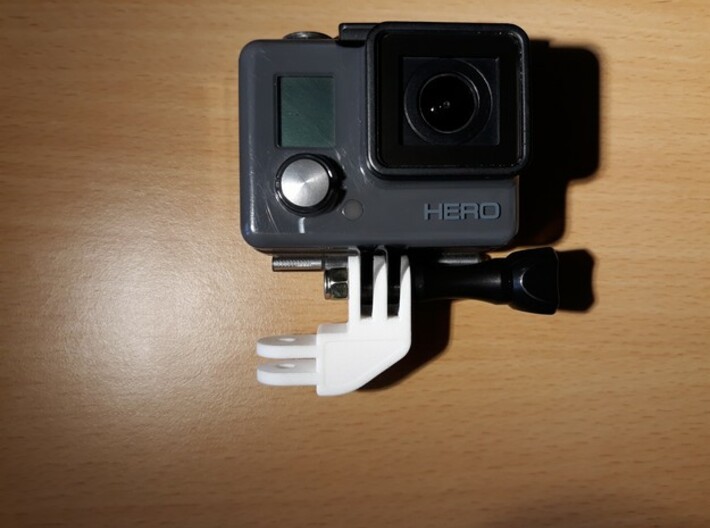 90 degrees mount for GoPro action cam 3d printed 