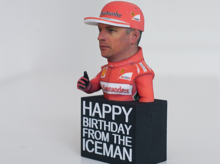 Happy Birthday from The Iceman Figure 3d printed 