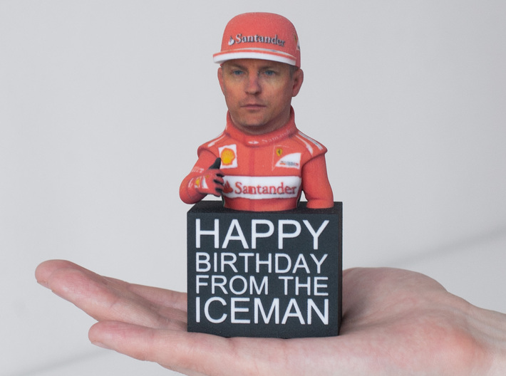 Happy Birthday from The Iceman Figure 3d printed