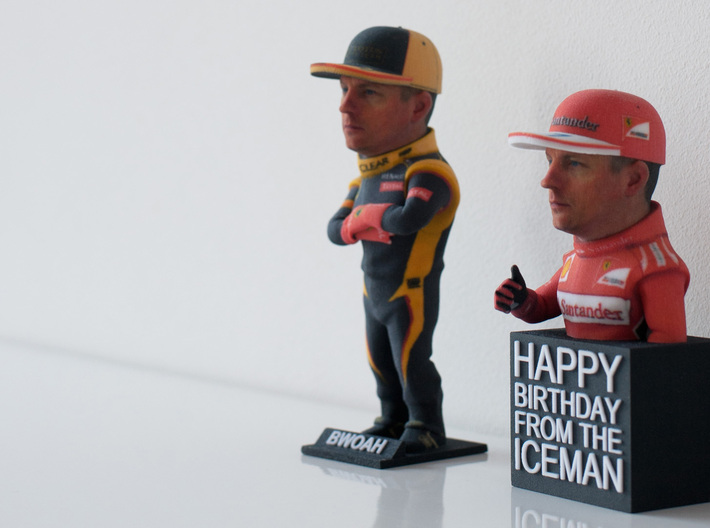Happy Birthday from The Iceman Figure 3d printed 