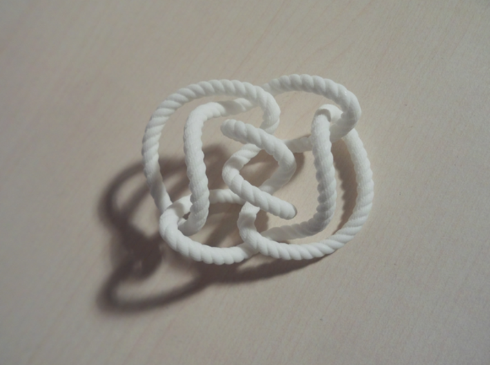 Knot 10₁₄₄ (Rope with detail) 3d printed