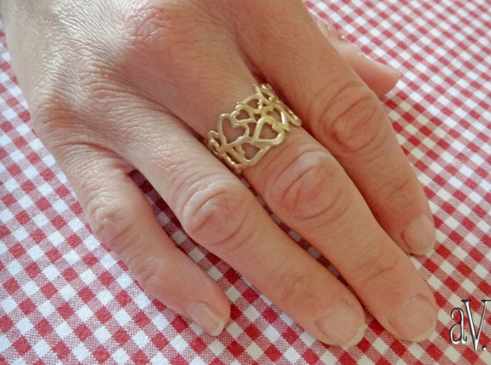 Scatter HeartSmth Ring 3d printed 