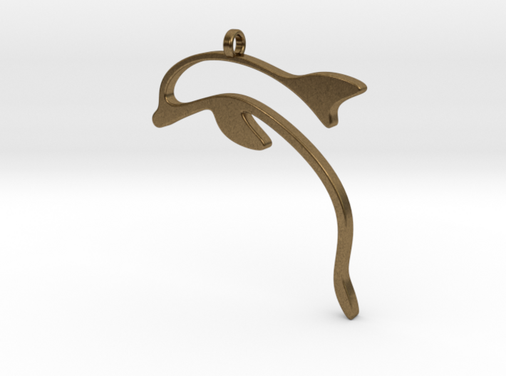 dolphin pendant 3d printed