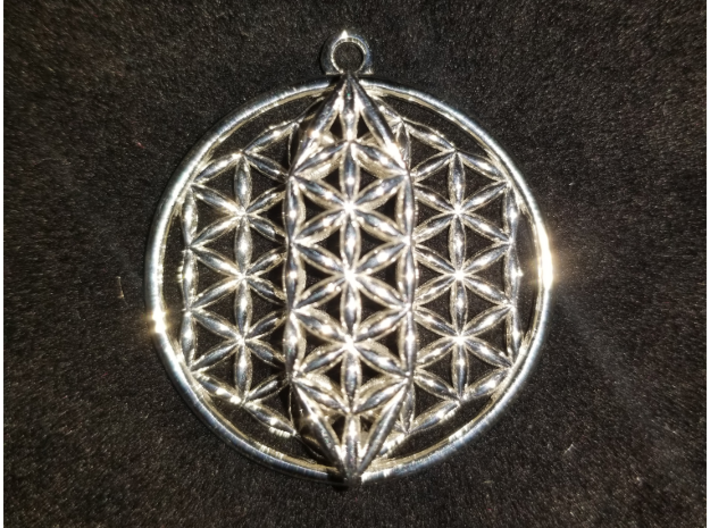 Flower Of Life w/ 15 Sephirot Tree of Life 1.5&quot; 3d printed