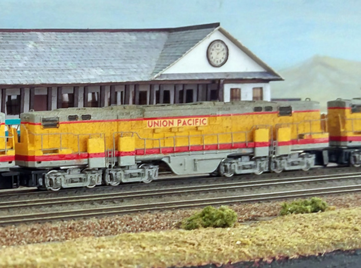 N Scale Alco C-855B Locomotive Shell Deluxe 3d printed