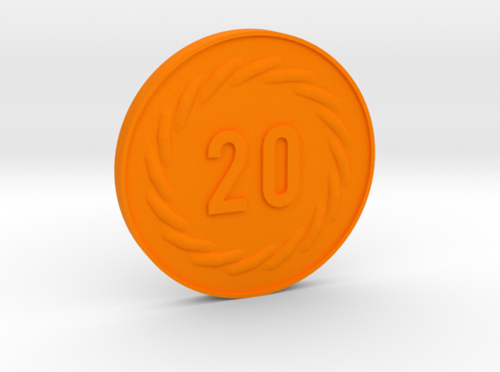 20 Coin 3d printed