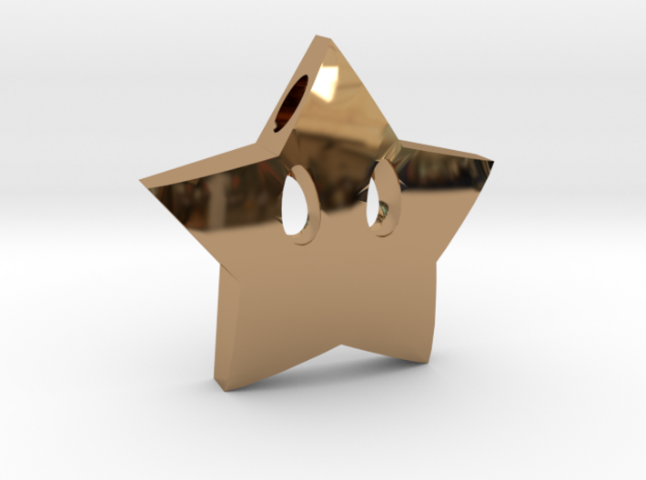 Mario's star [pendant] 3d printed