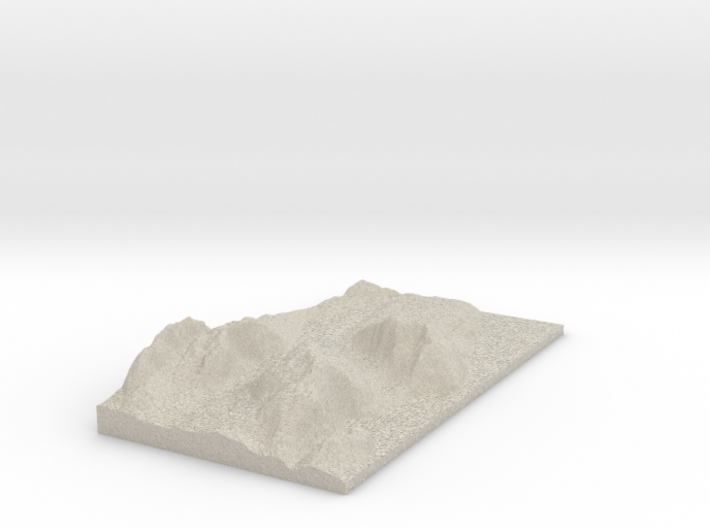 Model of Acadia Mountain 3d printed