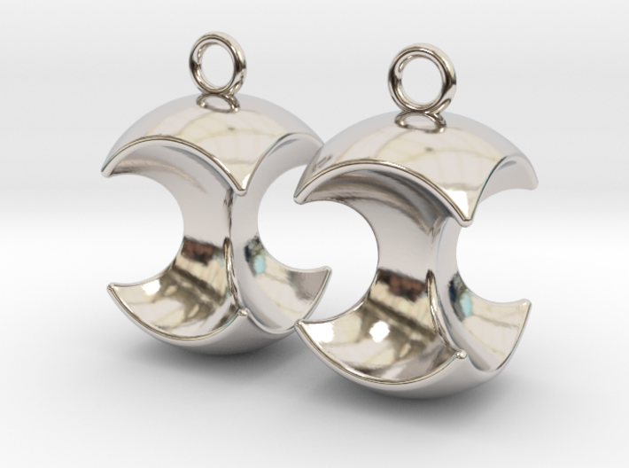 Apple earrings 3d printed