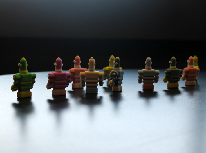 USB Robot's Army 3d printed Looking ahead