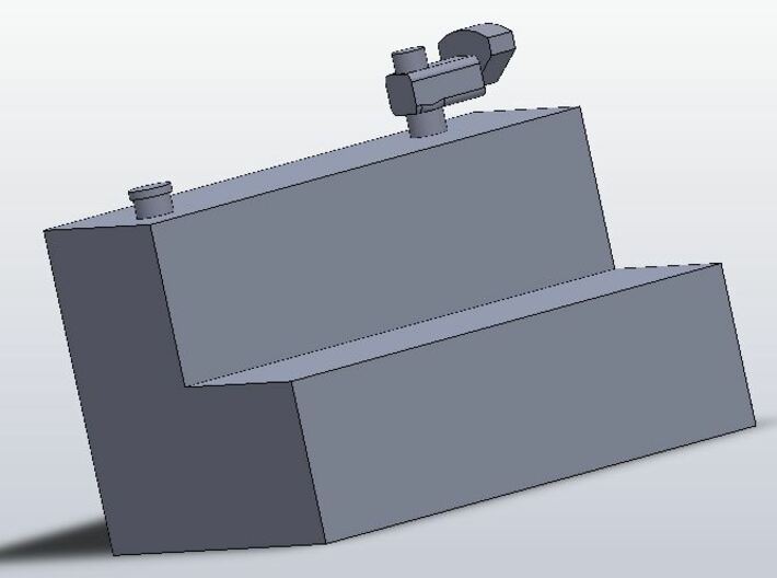 1:64 scale pickup truck L shaped fuel tank 3d printed