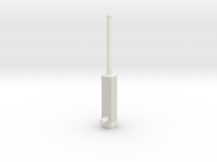 Building Side Brick Exhaust Stack HO Scale 3d printed