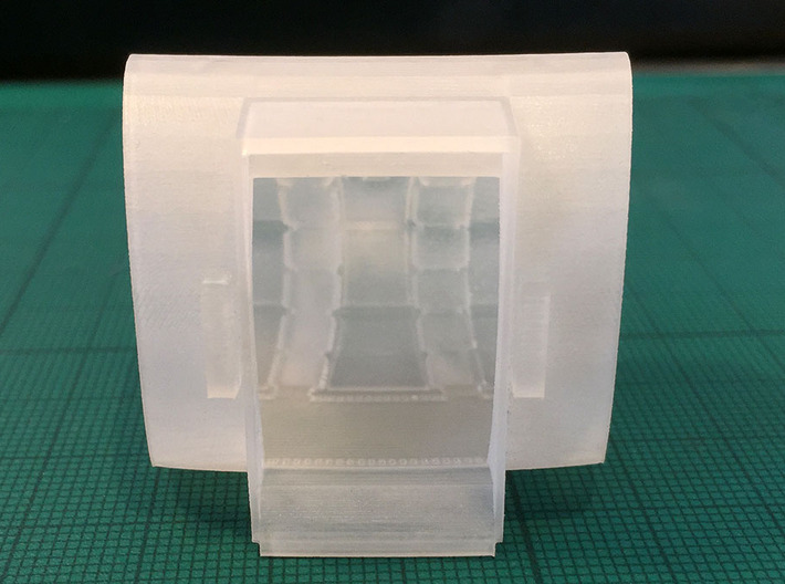 Perfect Grade Falcon 1:72 Ramp Hall 1B: Ledge 3d printed The replacement part in translucent "Frosted Detail" plastic