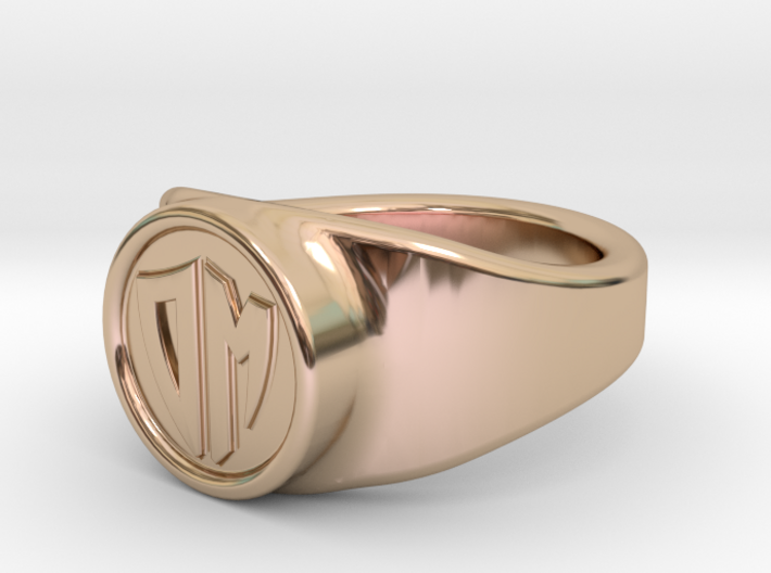 Customizable signet ring 3d printed