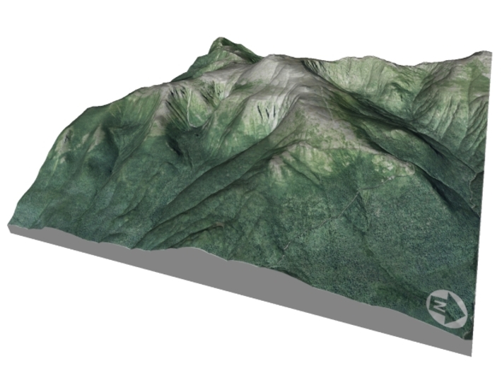 Mount Washington Map: 6" 3d printed 