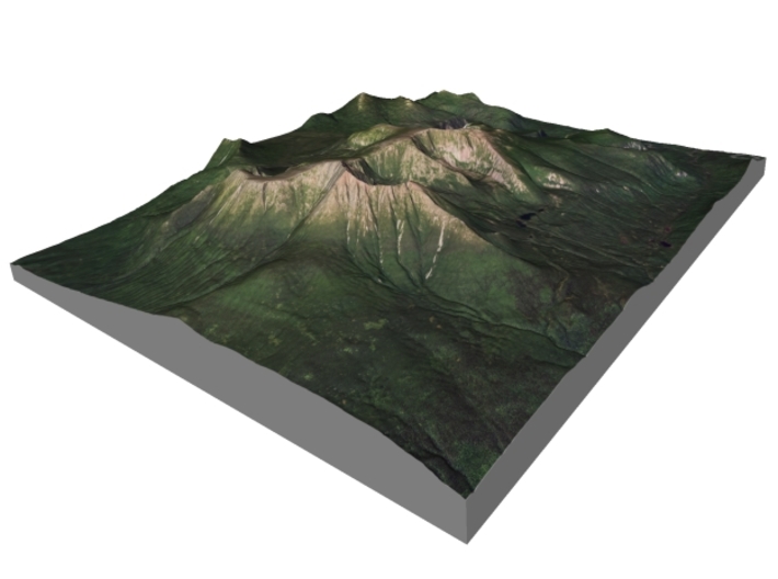 Mount Katahdin Map: 8.5"x11" 3d printed 
