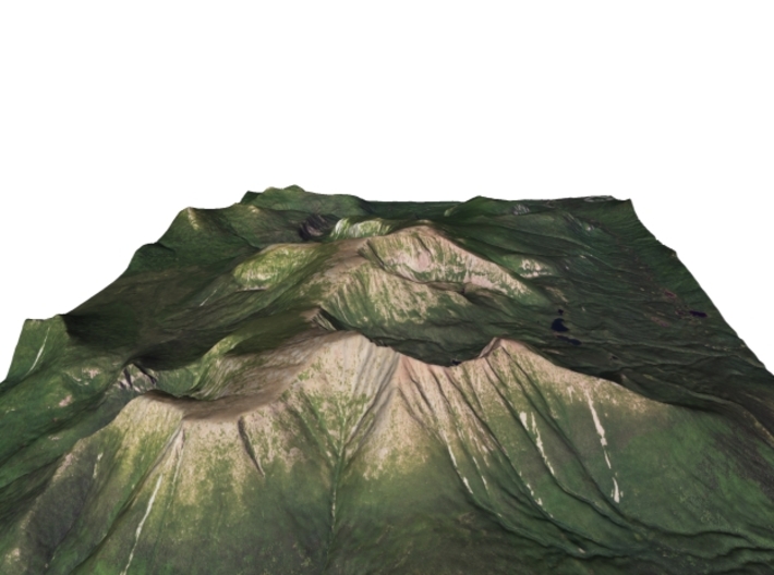 Mount Katahdin Map: 8.5&quot;x11&quot; 3d printed