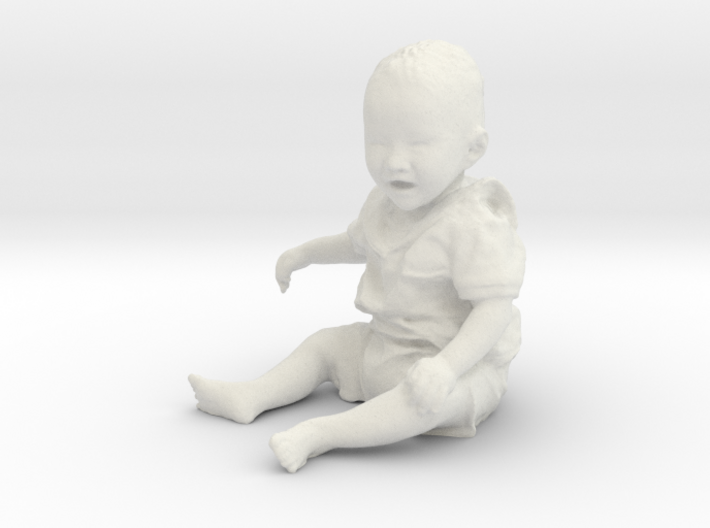 Scanned 7 month old Baby boy_110mm High 3d printed