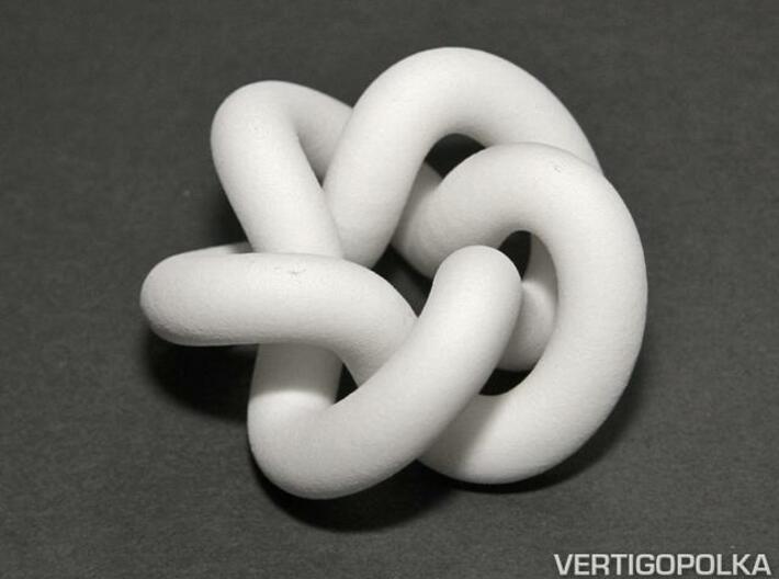 Cinquefoil Knot 2inch 3d printed Cinquefoil Knot 2inch - angled view