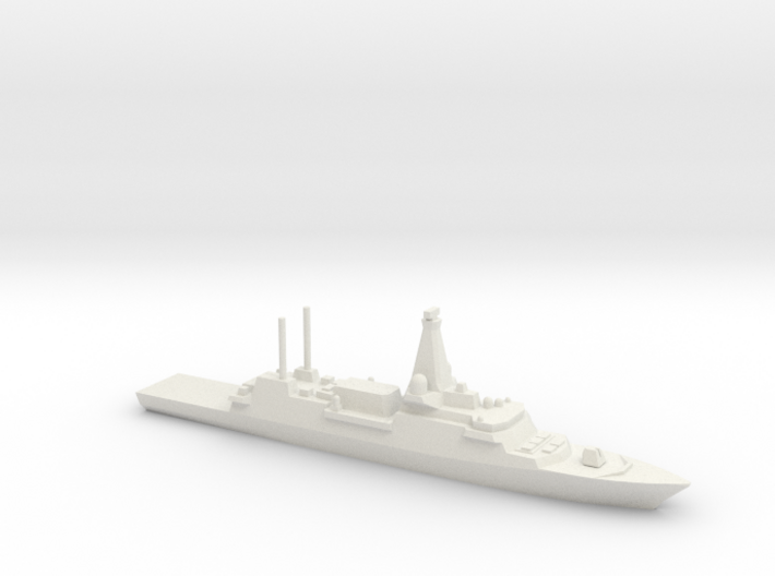 Type 26 frigate (2017 Proposal), 1/1800 3d printed 