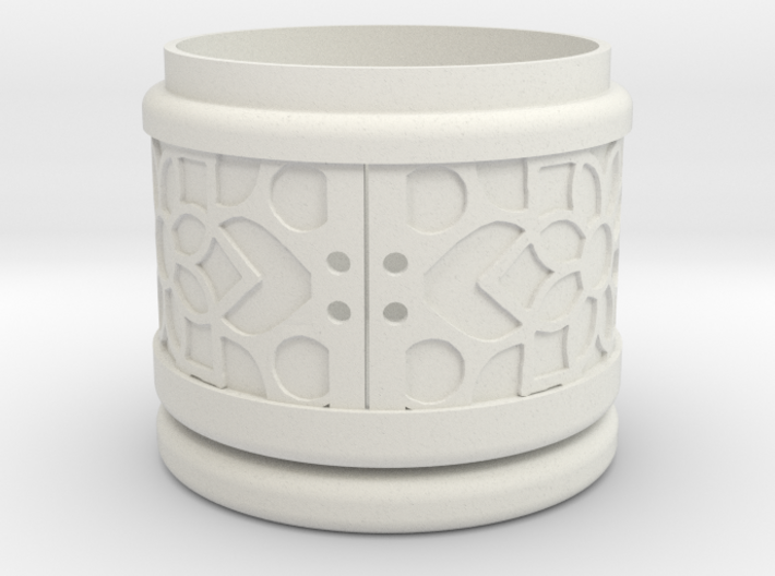 Gift Box round No. 1 with Mosaik-2 (solid, short) 3d printed 