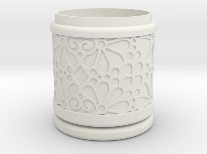 Gift Box round No. 1 with Mosaik-3 (solid, high) 3d printed 