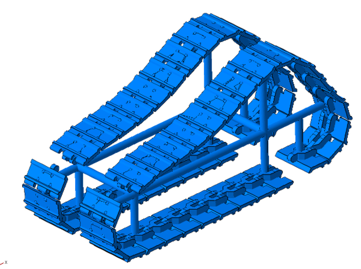 1/64th Tracks for Ertl Norscot Cat D6 dozer 3d printed 