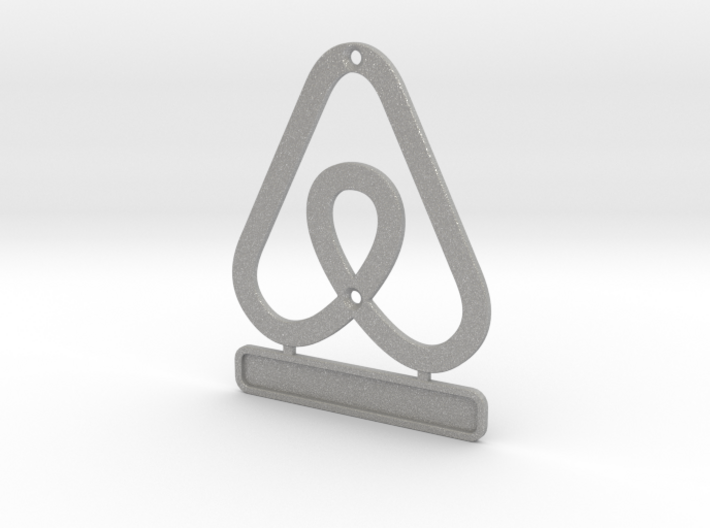 Airbnb HouseSymbol + Message 3d printed