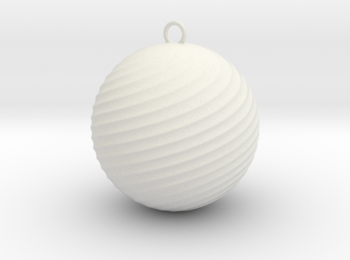 Twisted Christmas Decoration 3d printed