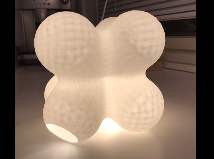LampBulb8 3d printed White strong flexible