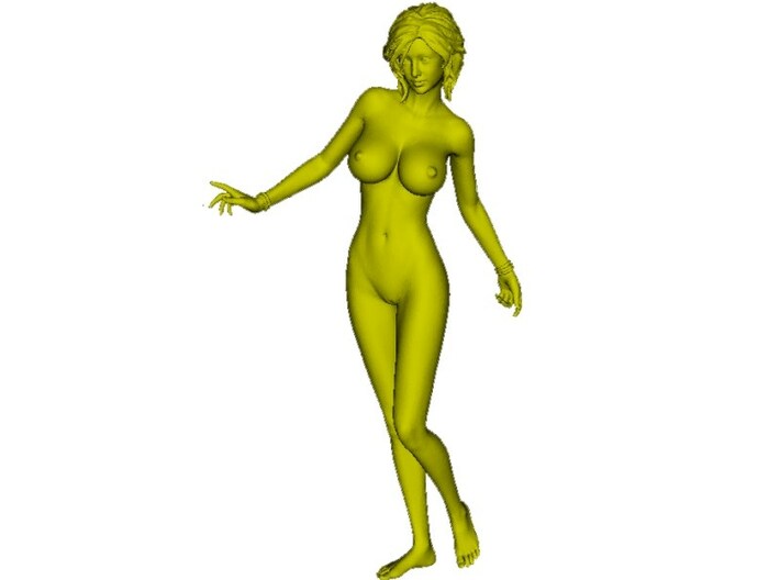 1/15 scale nude beach girl posing figure B 3d printed