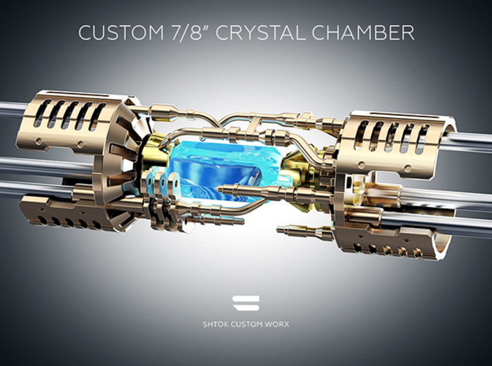 Custom CC Crystal Energy Port V2 3d printed With Custom CC Parts V1 and V2