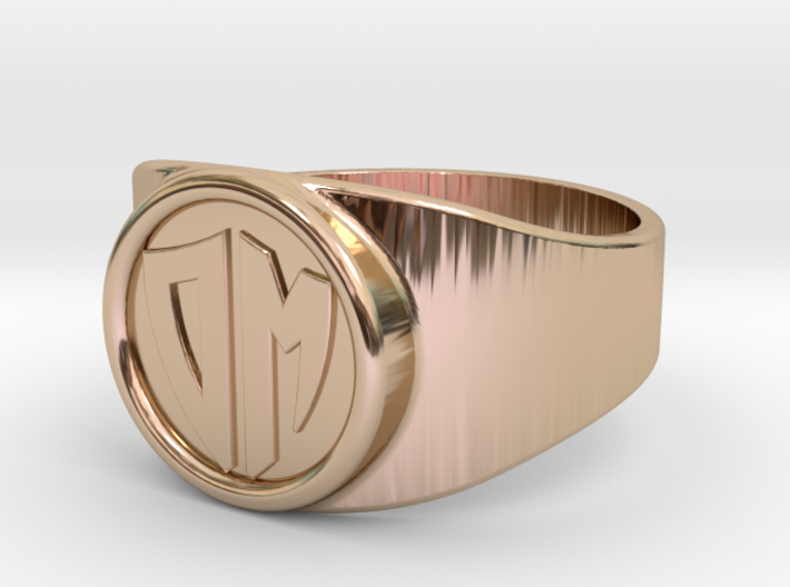 Thin Signet ring (Customizable) 3d printed