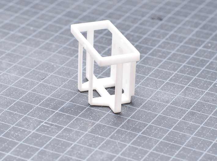 Single 20L Jerry Can Holder 3d printed White Strong & Flexible Polished.