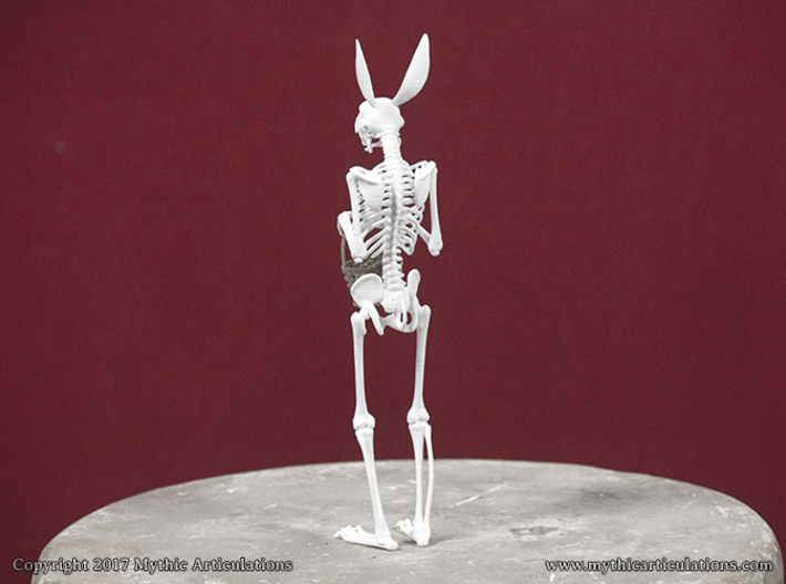 Easter Bunny Skeleton 3d printed 