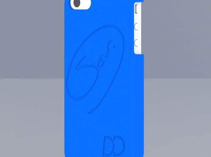 Iphone 4 - DD - Case - Custom back drawing 3d printed
