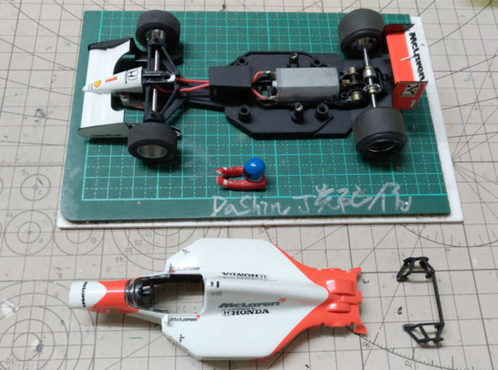 Policar chassis for Mclaren F1 92' 3d printed 