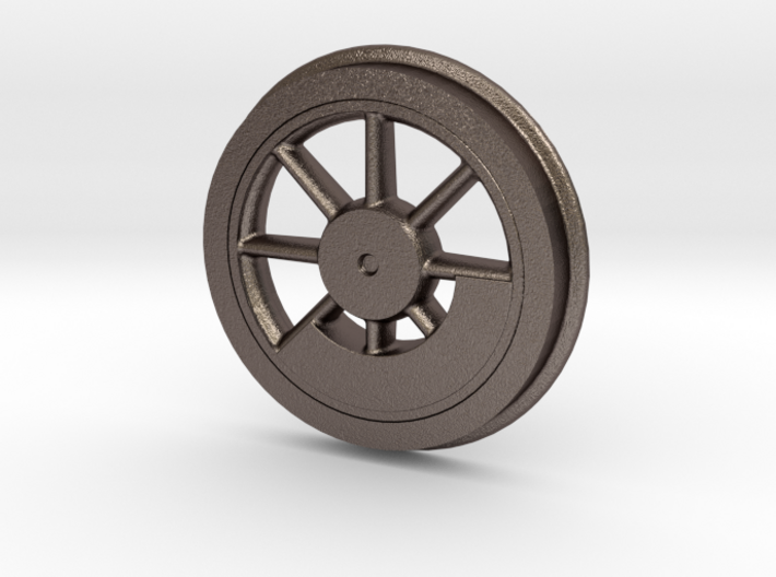 Baldwin 33 inch Driver Center with Flanged Tire .6 3d printed Baldwin 33&quot; Driver with Flanged Tire