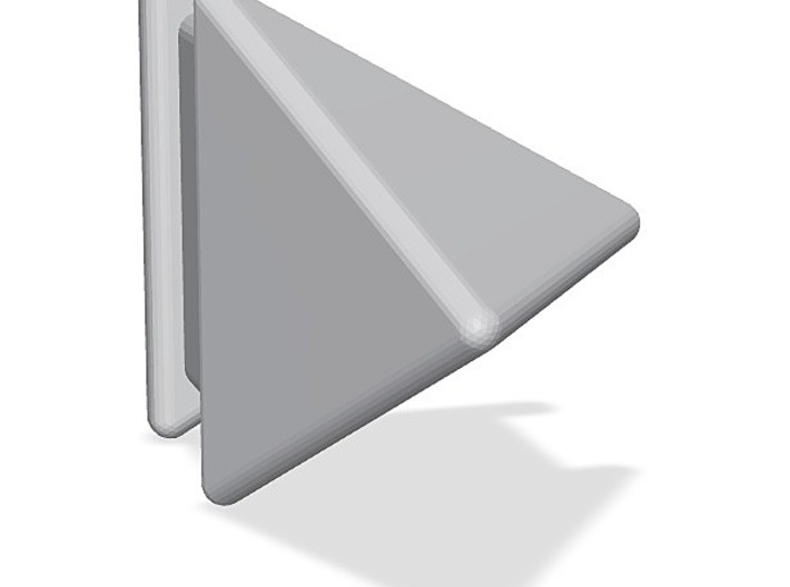 Tetrahedron on pedestal 3d printed
