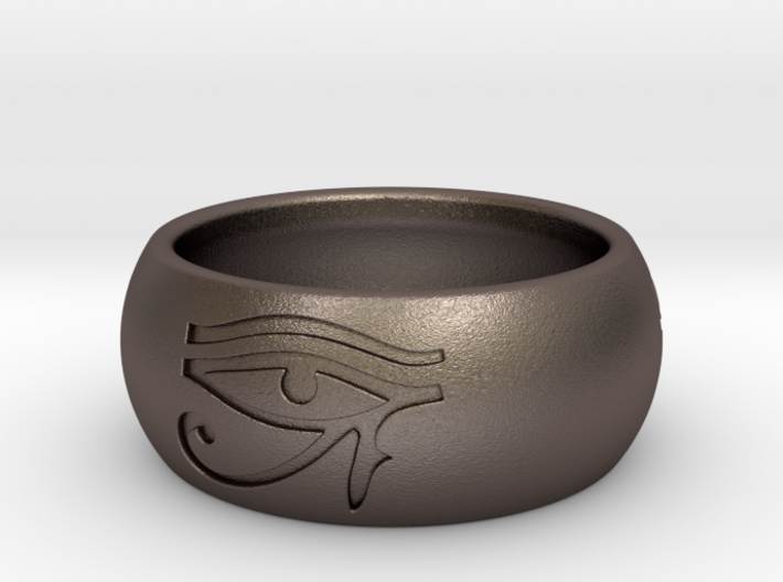 Ring engraved with &quot;EYE of HORUS&quot; 3d printed